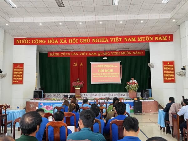 Hội nghị Tổng kết công tác dân vận, MTTQ và các Đoàn thể xã Ea H’đing năm 2024.